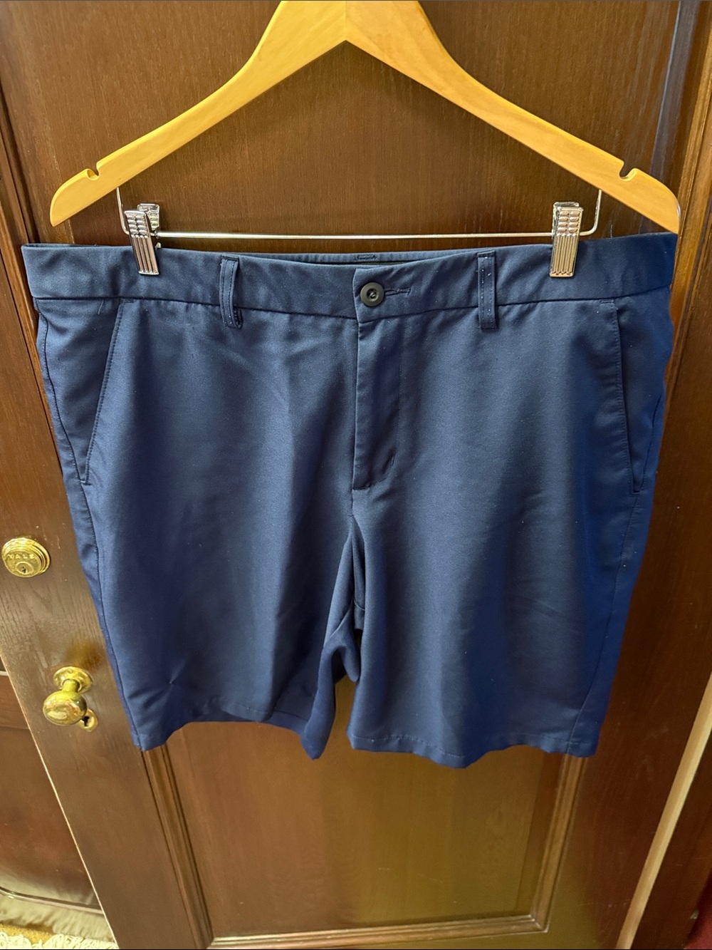 tek gear Navy Flat-Front Men's Shorts